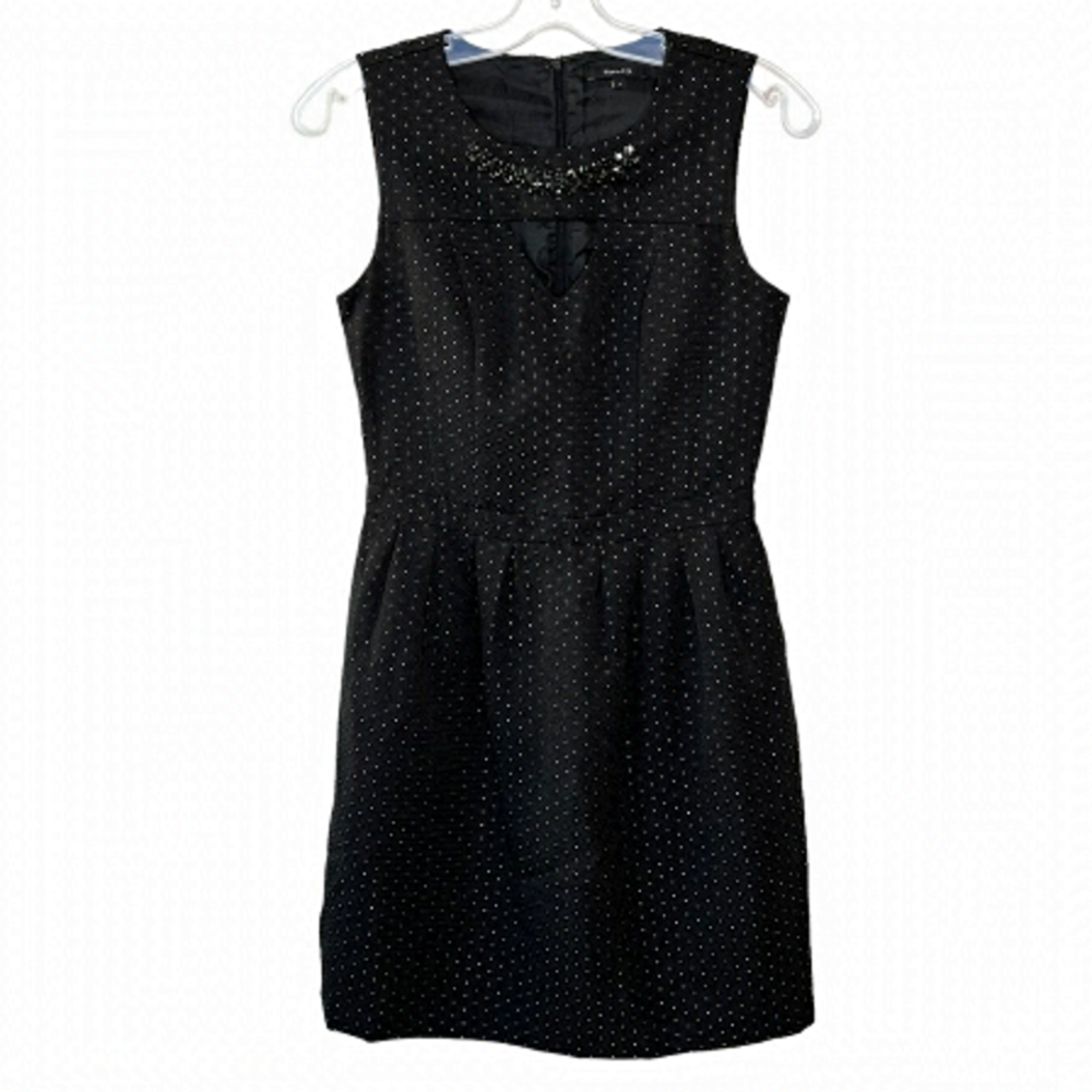 Rw&co Bejeweled Polka Dot Dress Formal Cocktail Cutout